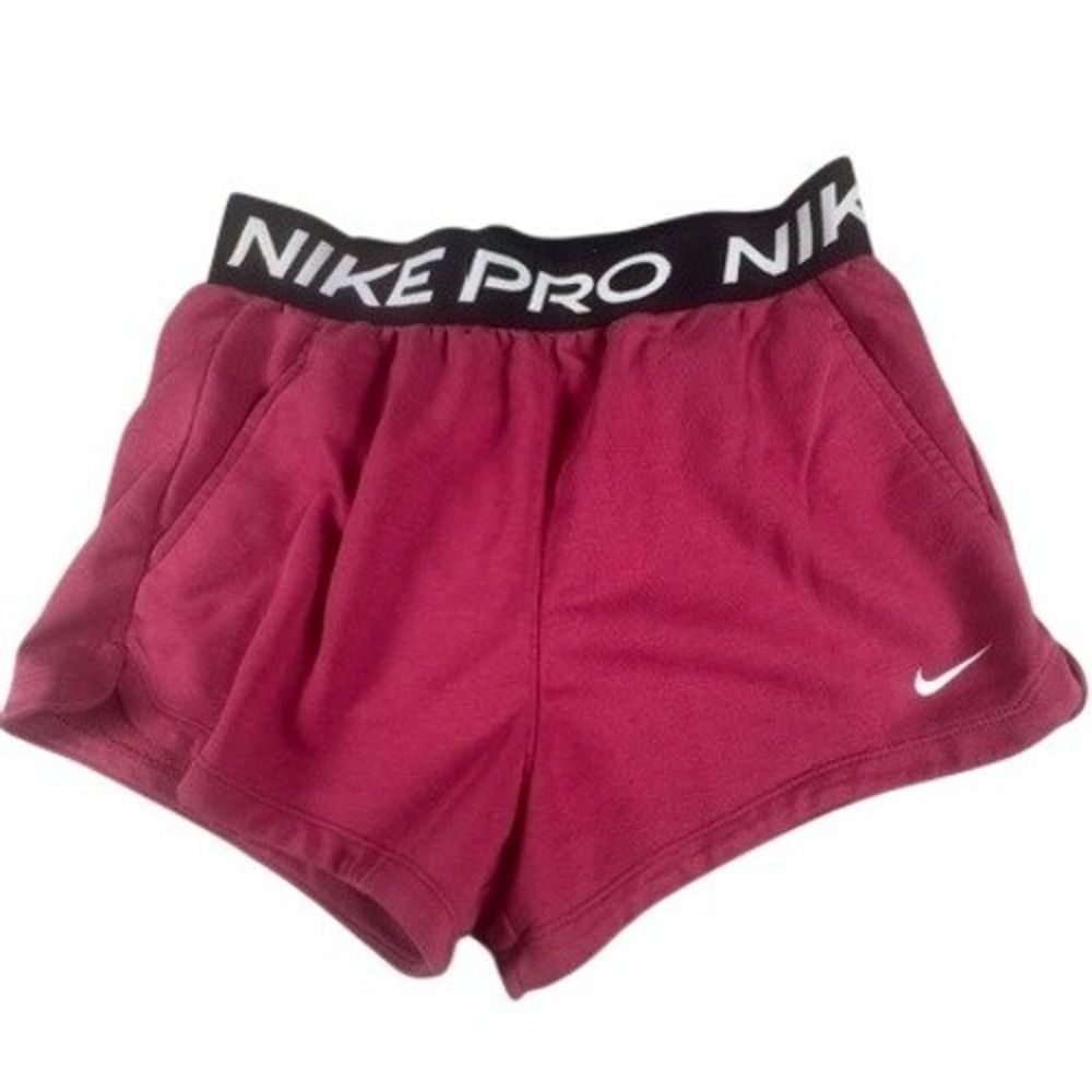Nike Shorts Womens XL Nike Pro Dri-FIT Berry Pink Training Athletic Pockets